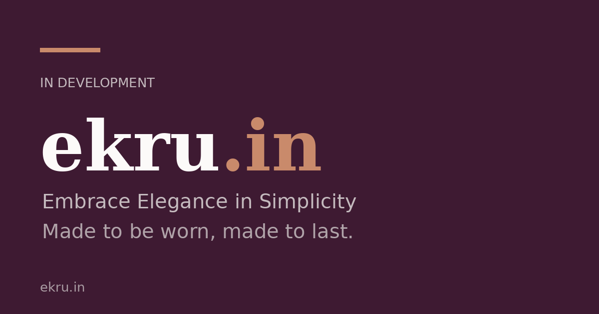 Link preview image for ekru.in